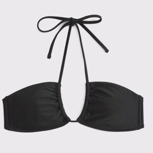 Abercrombie & Fitch upside down triangle Black Bikini Top size medium